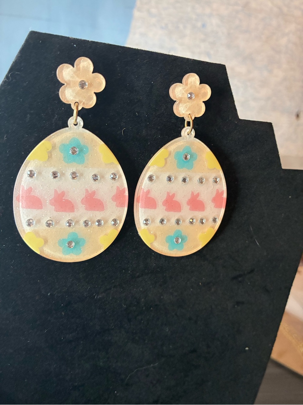 Plunder Easter Women’s Spring Floral Drop Earrings NWT - Picture 10 of 11
